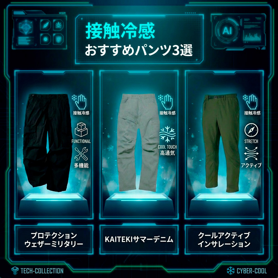 サマーパンツ接触冷感3選
